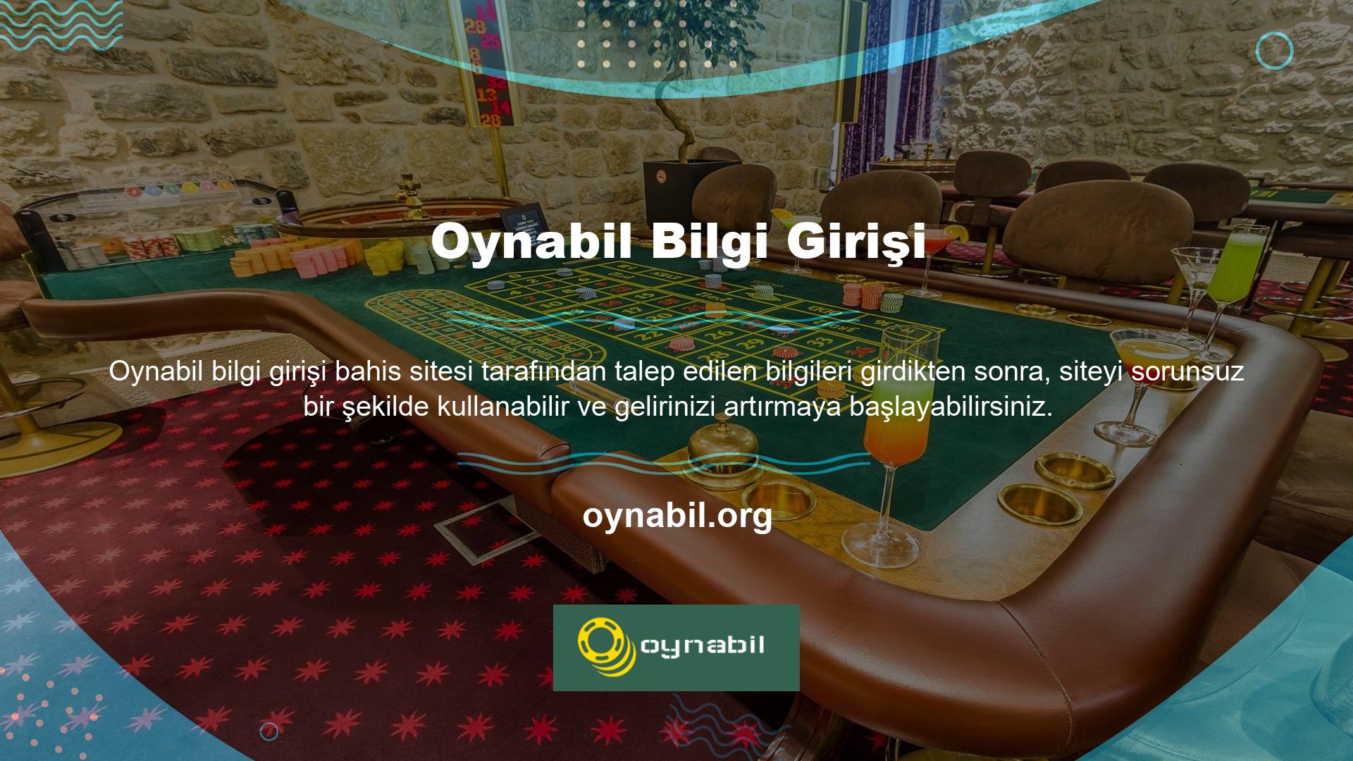 Birçok bahis tutkunu tarafından tercih edilen Oynabil bahis sitesi, ancak site için gerekli girişten sonra kullanılabilir